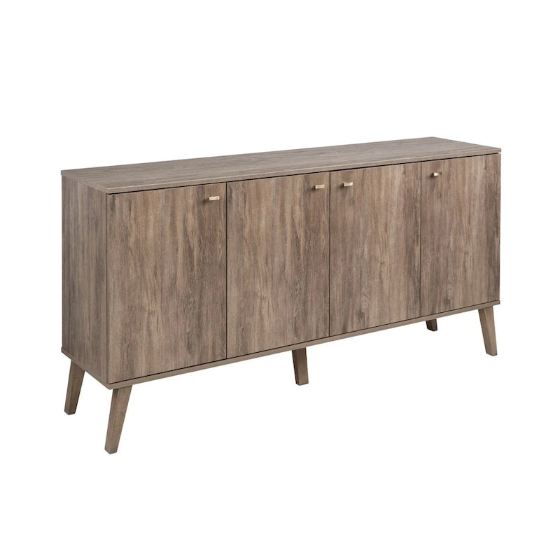 Mid-Century Modern 4-Door Buffet - 64 W x 32 H x 16 D