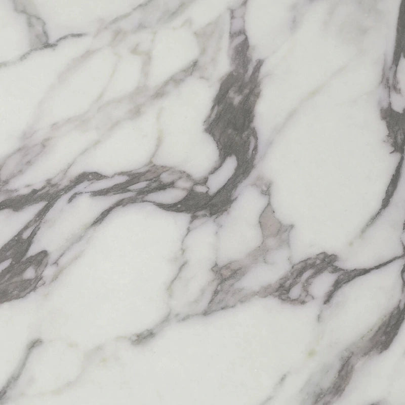 35" Round Faux Marble Pedestal Dining Table