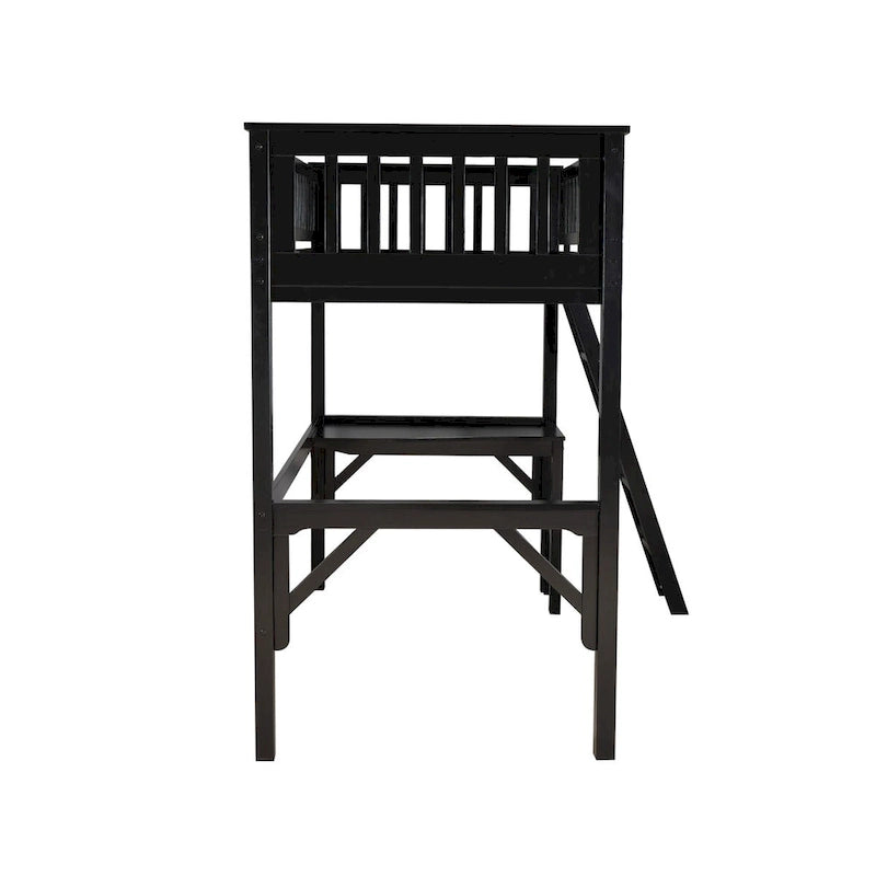 Wooden Twin Study Loft Bed